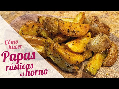 Video: Cómo cocinar patatas rústicas al horno con ajo