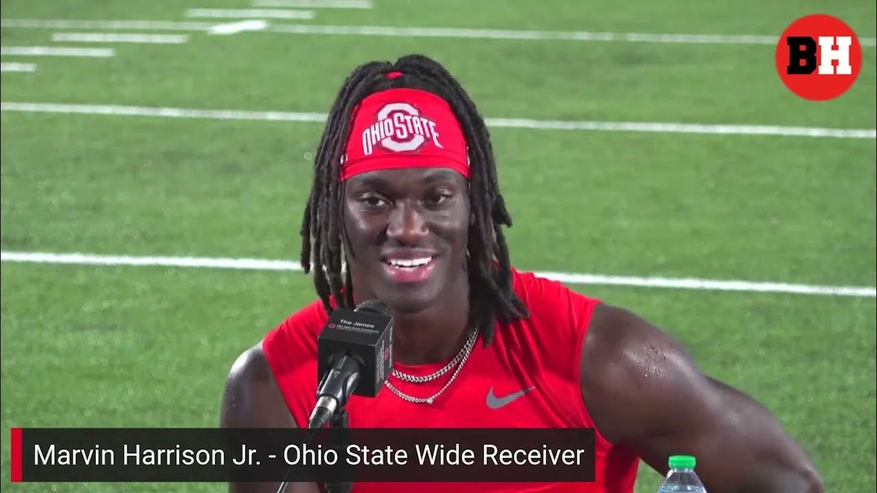 Ohio State WR Marvin Harrison Jr. on expectations for sophomore year, more  