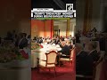 ‘Just a quick look’ Trump appears to peek into some documents at state banquet dinner goes viral