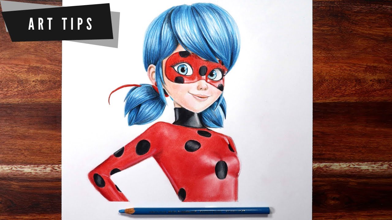 How To Draw Miraculous Ladybug | Easy Guide With Free Download - YouTube