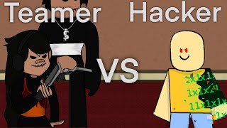 Teamers VS Hackers In Murder Mystery 2 || Roblox Animation Story #49 #Shorts