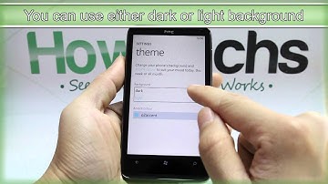 How to Change the Theme on HTC HD7
