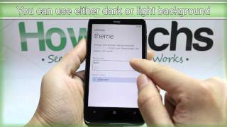 How to Change the Theme on HTC HD7 screenshot 5