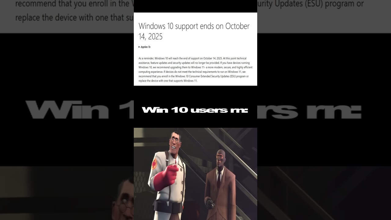 Windows 10 No Longer Supported