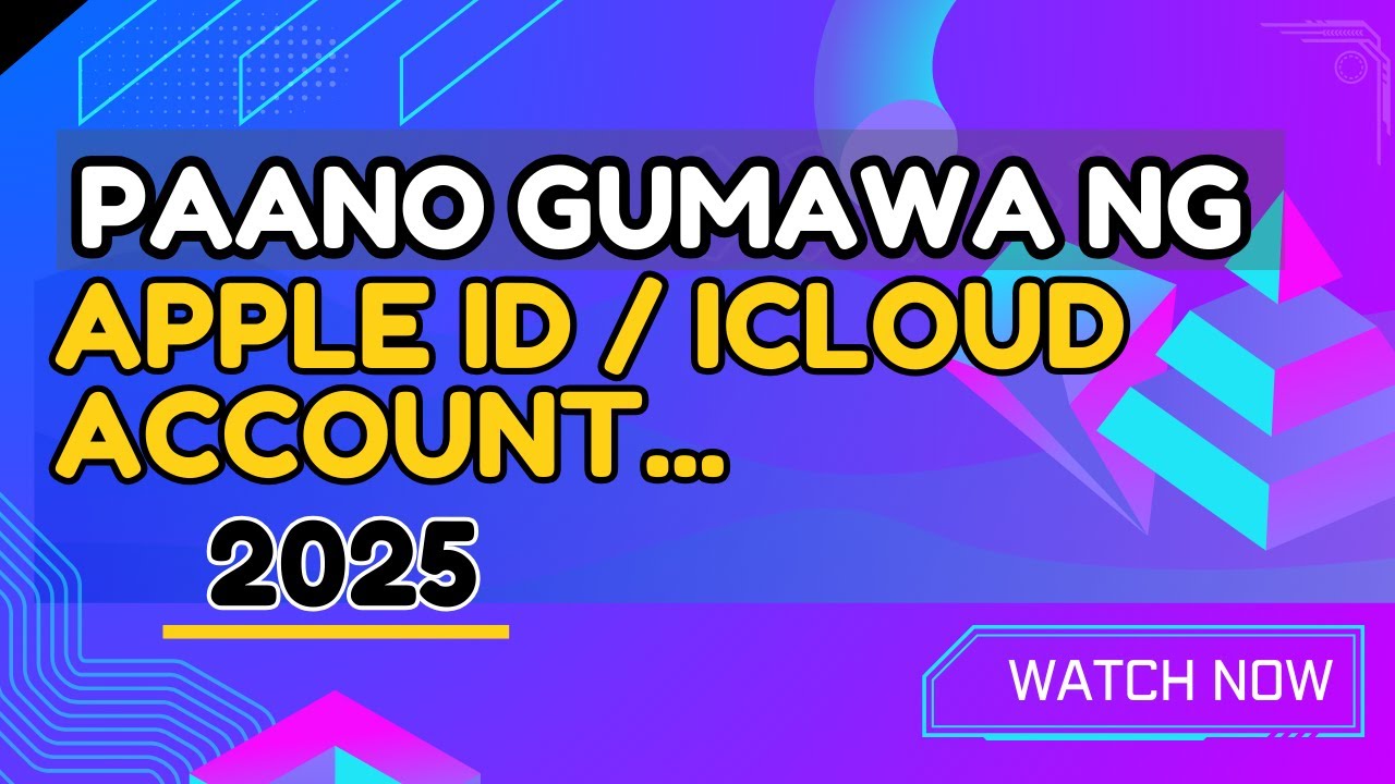 YouTube에서 Paano Gumawa ng Apple id / iCloud Account easy way 2025 보기 YouTube에서 Paano Gumawa ng Apple id / iCloud Account easy way 2025 보기