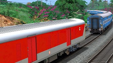 LHB HPVC COUPLING WITH ICF SLEEPER | BUMPY RAILROAD | RAILWORKS 3 | INDIAN TRAIN SIMULATOR GAMEPLAY