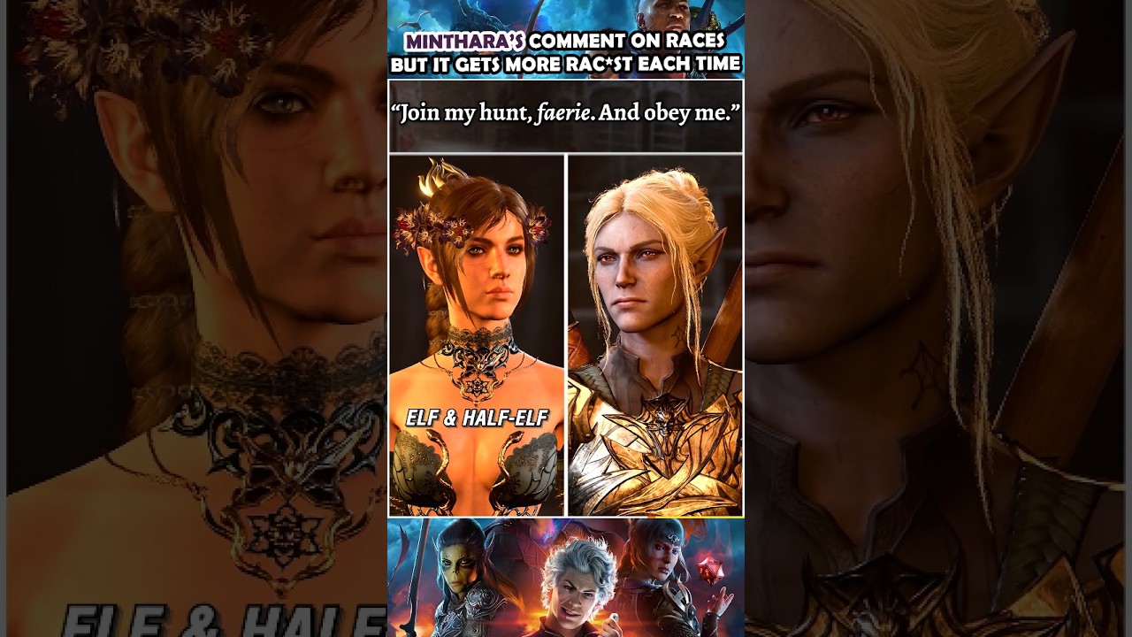 Minthara roasts other races in Baldur's Gate 3