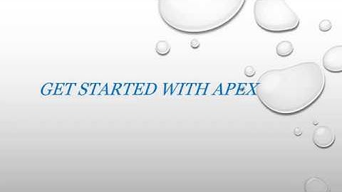 Get Started with Apex