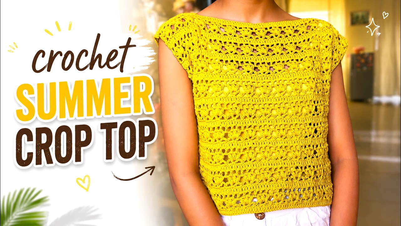 Beautiful Crochet Summer Top 🧶 Easy Pattern for Beginners