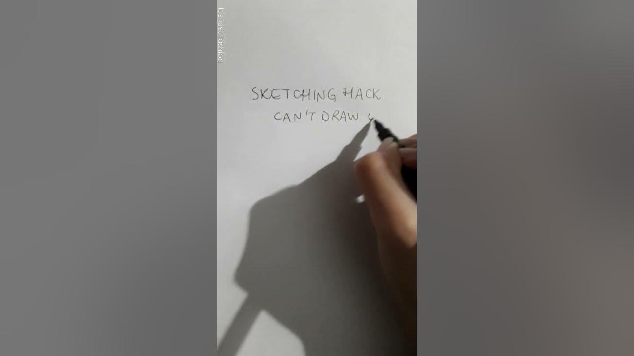 easy hack for fashion illustration beginners #shorts #drawing - YouTube