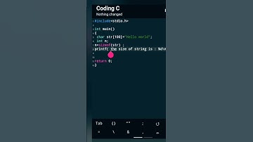find size of string in C programing #coding #computertech98 #cprograming