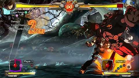 Guilty Gear Xrd Rev2 - Optimal routes - Corner dustloop [Potemkin]