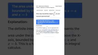 Understanding Definite Integral Geometry 12th Math