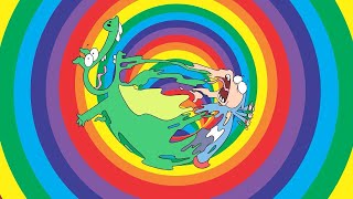 rainbow friends meets rainbow monster boy dragon cartoons for kids wildbrain kids