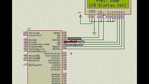 Simulation of LCD Interfacing in  4 Bit Mode with microcontroller