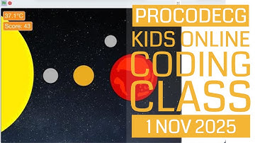 ProCodeCG Kids Regular Coding Class - Online - 1 Nov 2025