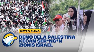 Aksi Bela Palestina di Depan Kantor Kedutaan Besar Amerika Serikat