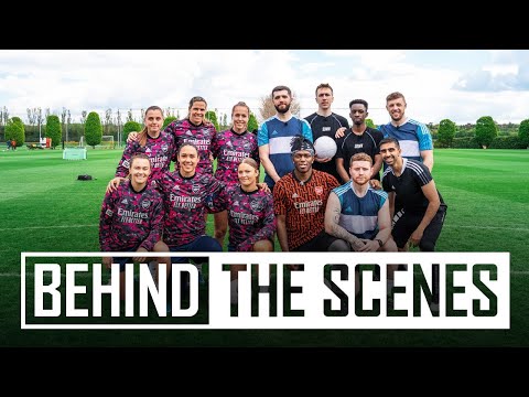 🤣 'If I let a goal in can I have concert tickets?' | Arsenal vs Sidemen | Behind the scenes