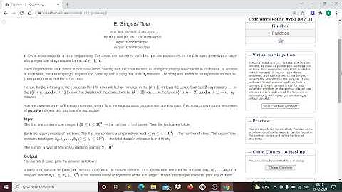 Codeforces round 760 div 3 E problem  Singers