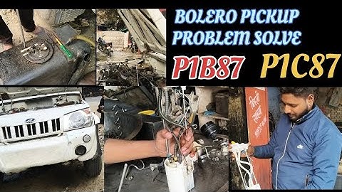 P1B87 P1C87 Bolero Picup starting problem!P0193 P0087 P0088 P0089!railpressure low!fuelpressure low