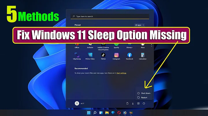 Fix Windows 11 Sleep Option Missing