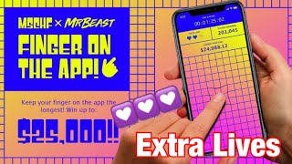 Extra Lives Finger On The App MrBeast $25,000 Challenge Tips screenshot 5