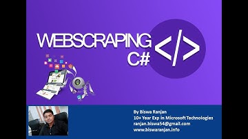 Web Scraping With C# .NET