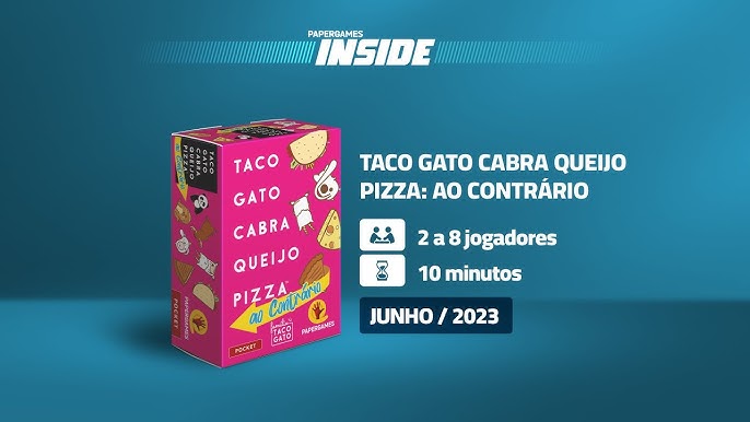 Place Games Taco Chapéu Bolo Presente Pizza + Cartas Promo Jogo de