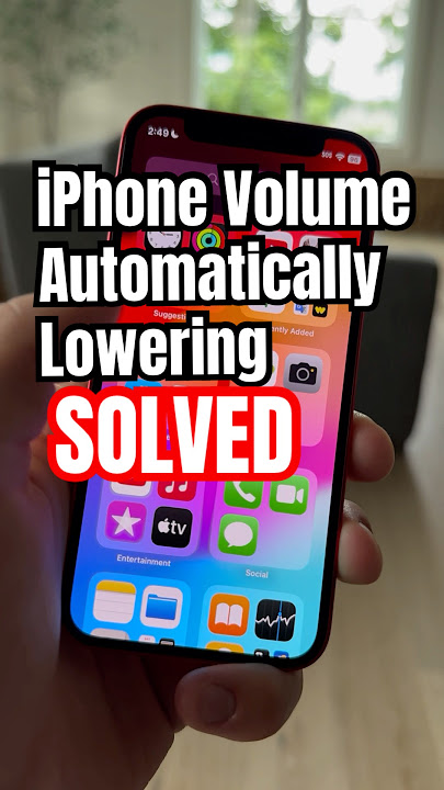 iPhone Volume Automatically Lowering SOLVED