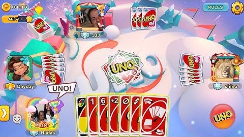10 games in a row & Level Up 🎊 Facebook Uno Card Game (Ranked mode - Go wild x80 - Single)