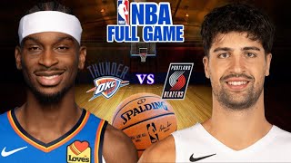 Nba Live Oklahoma City Thunder Vs Portland Trail Blazers November 5, 2025 Nba Regular Season 2K26