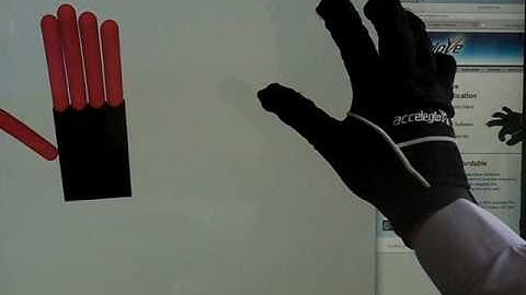 AcceleGlove Controlling simple VR hand
