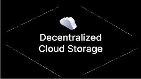 DCloud (Decentralized Cloud Storage)