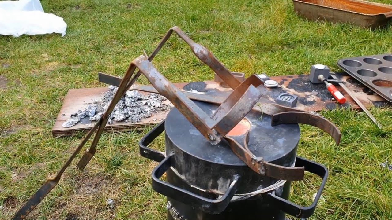 Making Crucible Lifting Tongs for lifting 2000° crucibles of