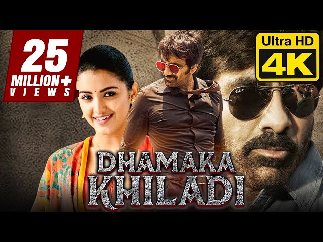 Dhamaka Khiladi - धमाका खिलाडी (4K) Blockbuster Hindi Dubbed Movie | Ravi Teja, Malvika Sharma class=