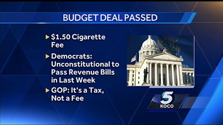 Lawmakers pass budget bill; Democrats argue passage of cigarette bill wasn’t constitutional