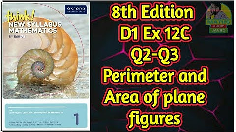 Q2-Q3 || Ex-12C || D1-8th edition || Perimeter and Area of Plane Figures