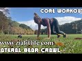 LATERAL BEAR CRAWL with short band - Advanced Exercise🤩 @ziafitlife #shorts #corestrength #fitness