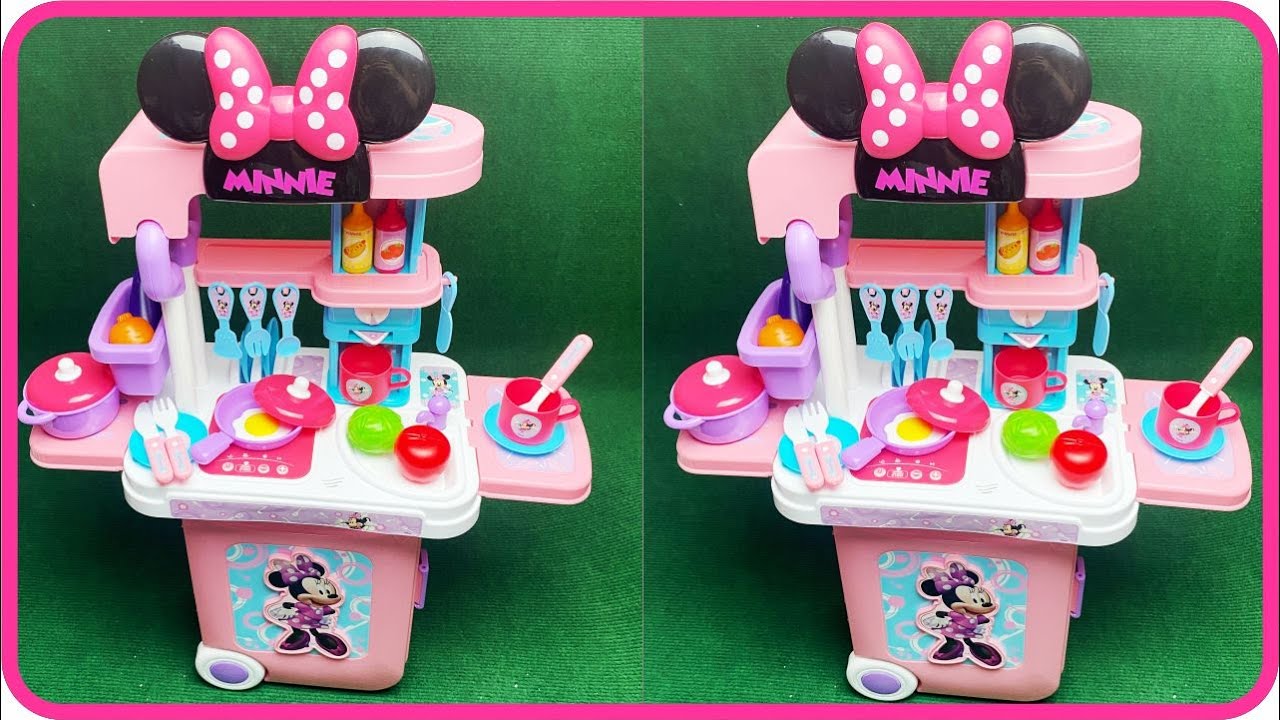 Satisfying with Unboxing & Review Pink Minnie Mouse Kitchen Play Set S