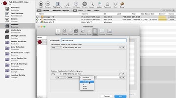 Excluding files with Rules Mac
