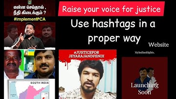 PCA | Justiceforjeyarajandfenix | hashtags | Social media | Voice diary