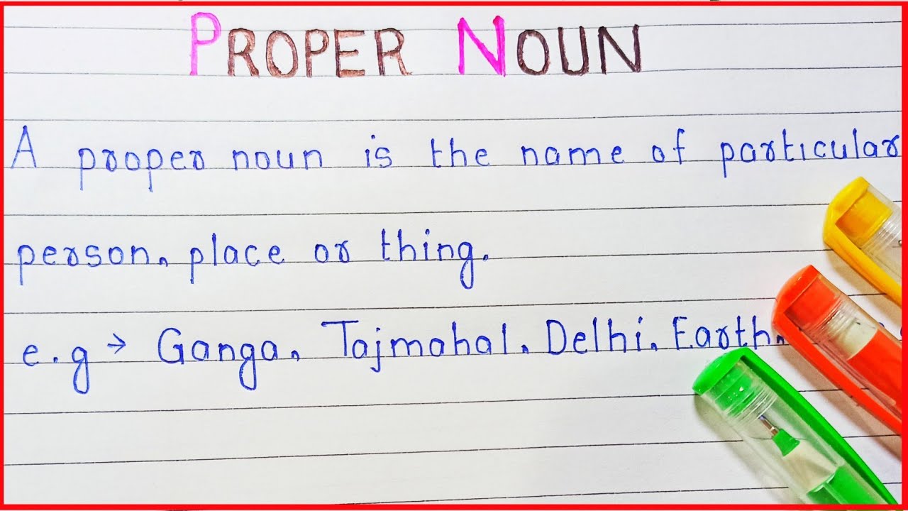 what is proper noun | proper noun kise kahate hai | types of noun ...