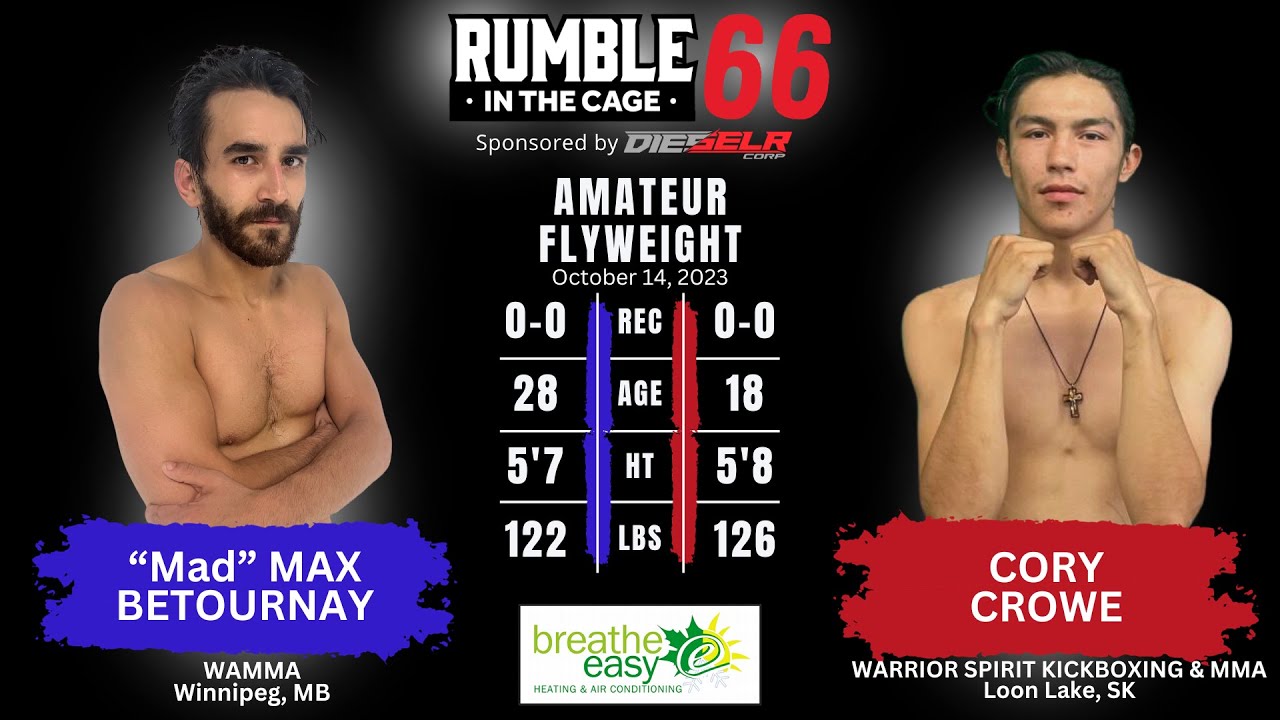 Cory R. Crowe RITC 66 - Max Betournay vs Cory Crowe | Oct 14, 2023 - YouTube