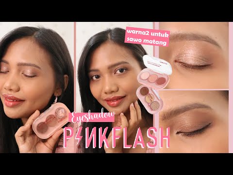 PINKFLASH 3 SHADES EYESHADOW PALETTE | Warna Eyeshadow Natural untuk Kulit Sawo Matang