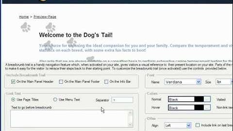 Set up Breadcrumbs with XSitePro