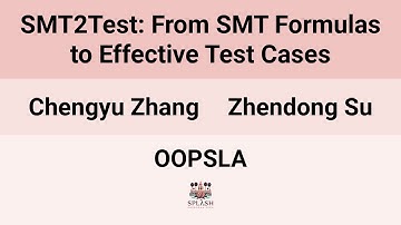 [OOPSLA24] SMT2Test: From SMT Formulas to Effective Test Cases