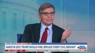 George Stephanopoulos Cuts JD Vance's Mic On This Week