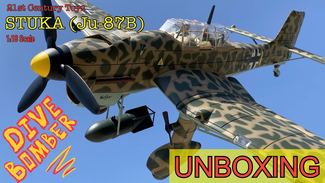 1:18 STUKA (Dive Bomber) UNBOXING by 21st Century Toys