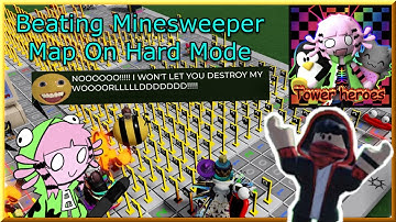 Minesweeper HARD Mode Win Gameplay - Tower Heroes