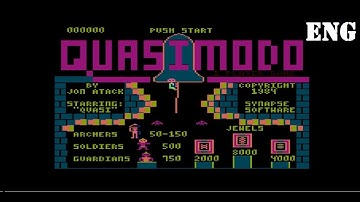 Quasimodo (1984) [ENG] - Looped Once - Atari 800XL